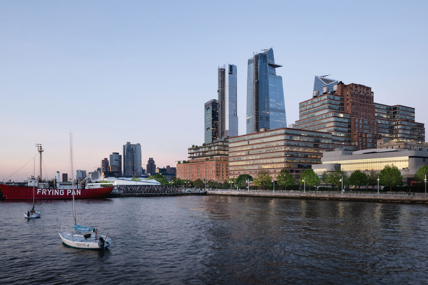 terminal warehouse chelsea new york hudson river view