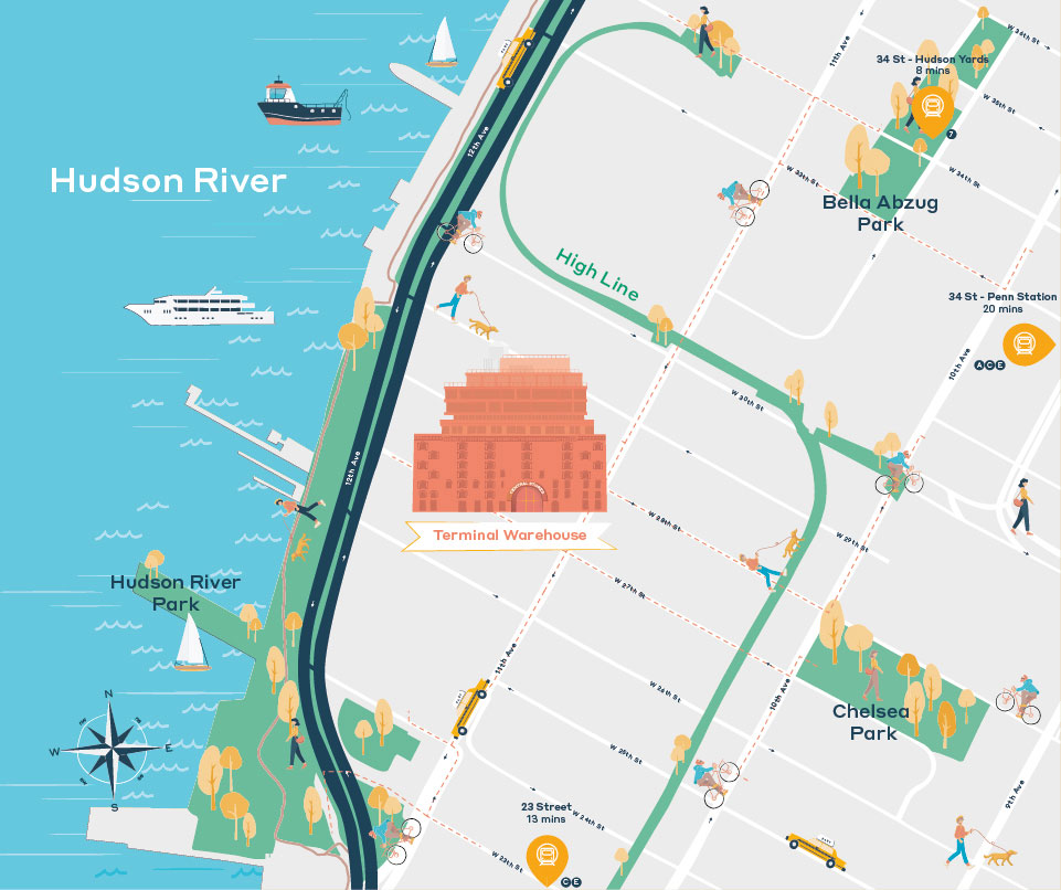 terminal warehouse map subway home